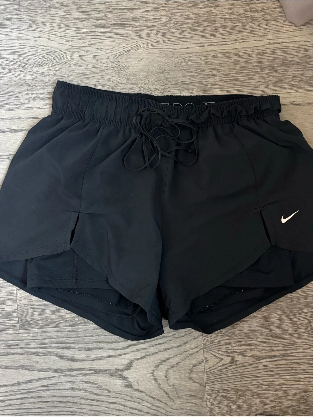Nike Dri-FIT Black 2-in-1 Running Shorts Women's Medium